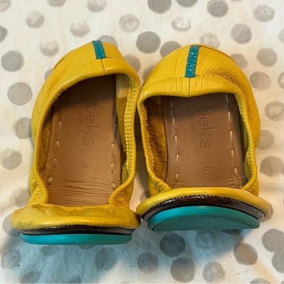 Tieks Mustard Yellow Ballet Flat Shoes Size 6 - Picture 6 of 15